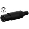 JACK MINI DIN 4 PUNTOS DE PLASTICO CON ESPIRAL