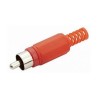 CONECTOR PLUG RCA DE PLASTICO CON RESORTE