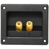 TERMINAL/BORNE RECTANGULAR DE DOS ENTRADAS PARA BAFLE 3-5/8″ (92 X 78 MM)