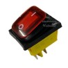INTERRUPTOR ROCKER DPST 4 PTS 30A PROTECCIÓN CONTRA SALPICADURAS