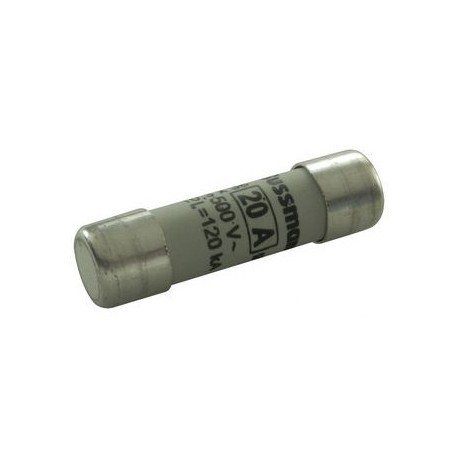 FUSIBLE INDUSTRIAL 500VAC 20A CLASE GG C10G20 10.3X38MM