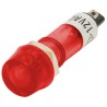 FOCO INDICADOR NEON DE PLASTICO 12 VOLTS CC LARGO