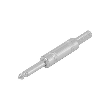 PLUG 6.3 MM METALICO MONOAURAL CON RESORTE