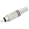 CONECTOR PLUG RCA DE METAL CON RESORTE