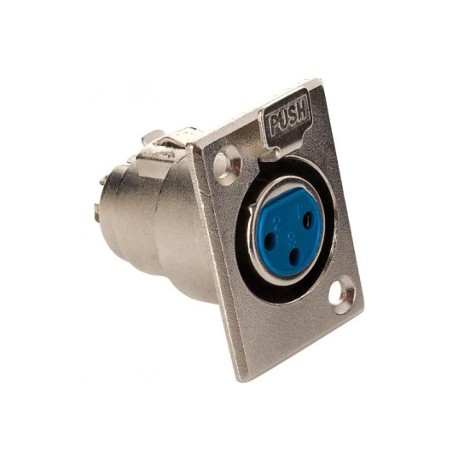 CONECTOR JACK CANNON METALICO PARA CHASIS