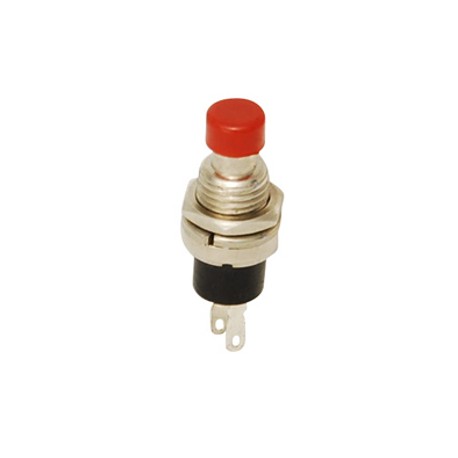 SWITCH MINIATURA PUSH ROJO NORMALMENTE ABIERTO