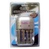 CARGADOR DE BATERIAS AA/AAA/9V CON DOS BATERIAS AA Y AAA