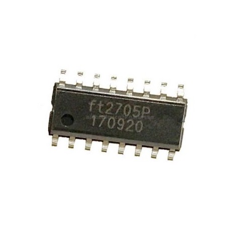 CIRCUITO AMPLIFICADOR AUDIO CLASE D FT2705P 2X10W SOP16