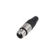 Conector Rean Xlr De 3 Pines Hembra, Niquel Rc3f