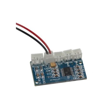 MODULO CON AMPLIFICADOR DE AUDIO DE DOS CANALES TIPO FE6808 CON CABLES Y CONECTORES HT6808