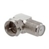 CONECTOR TIPO «F» EN FORMA L DE HEMBRA A MACHO (COAXIAL)